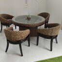 ウォーターヒヤシンス　ダイニングテーブルセット（家具・寝具）の商品画像 - 査定依頼日：2025年1月11日 - 最高査定価格：5,000円