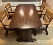 リビングテーブル+椅子4客セット（家具・寝具）の商品画像 - 査定依頼日：2026年2月7日 - 最高査定価格：5,000円