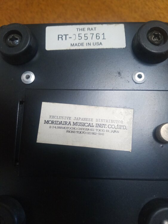PROCO RAT1 black face LM308オペアンプ搭載（ピアノ・楽器・PA機材）の商品画像 - 査定依頼日：2026年5月8日 - 最高査定価格：40,000円