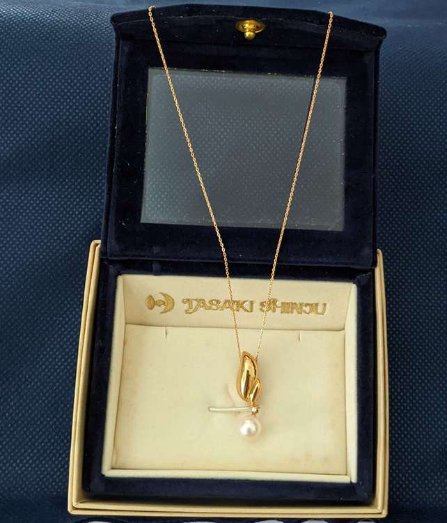 タサキ K18  真珠 ダイヤモンドネックレス YG パールダイヤモンド （金・貴金属）の商品画像 - 査定依頼日：2023年1月7日 - 最高査定価格：30,000円