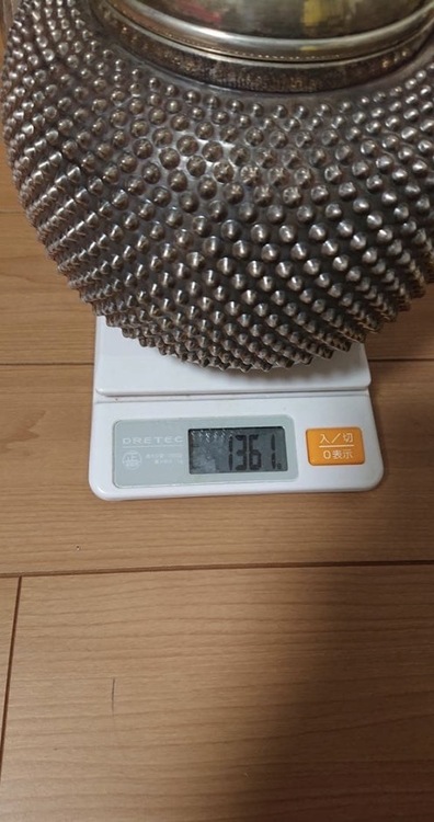 竹影堂 純銀 霰 湯沸（美術品・骨董品）の商品画像 - 査定依頼日：2026年4月5日 - 最高査定価格：300,000円