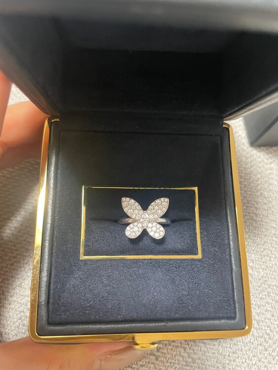 グラフ　バタフライダイヤモンドミニリング（宝石）の商品画像 - 査定依頼日：2024年1月28日 - 最高査定価格：400,000円