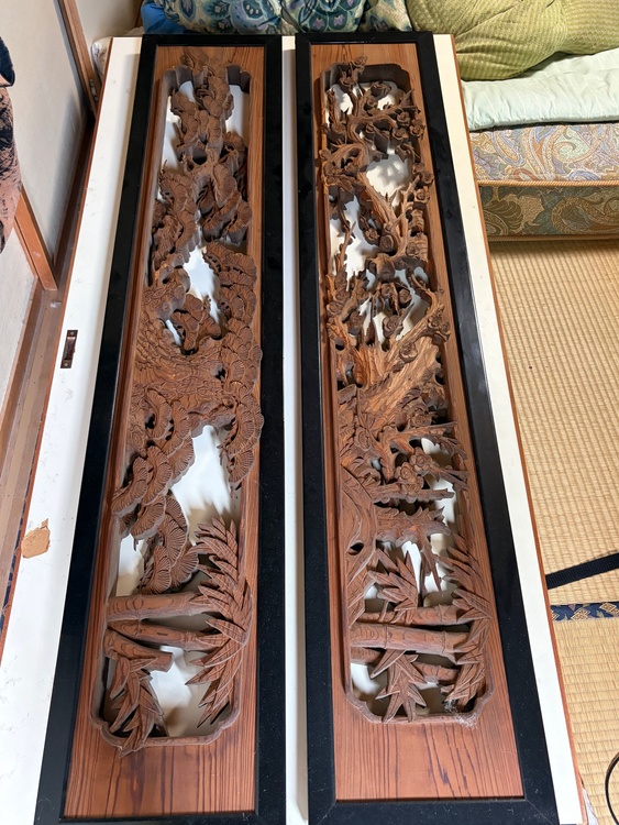 欄間（美術品・骨董品）の商品画像 - 査定依頼日：2026年8月16日 - 最高査定価格：3,000円
