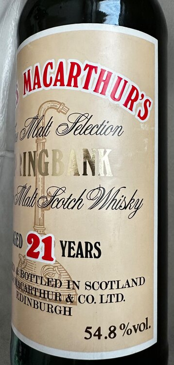 ウイスキー スプリングバンク （お酒）の商品画像 - 査定依頼日：2025年2月10日 - 最高査定価格：376,000円