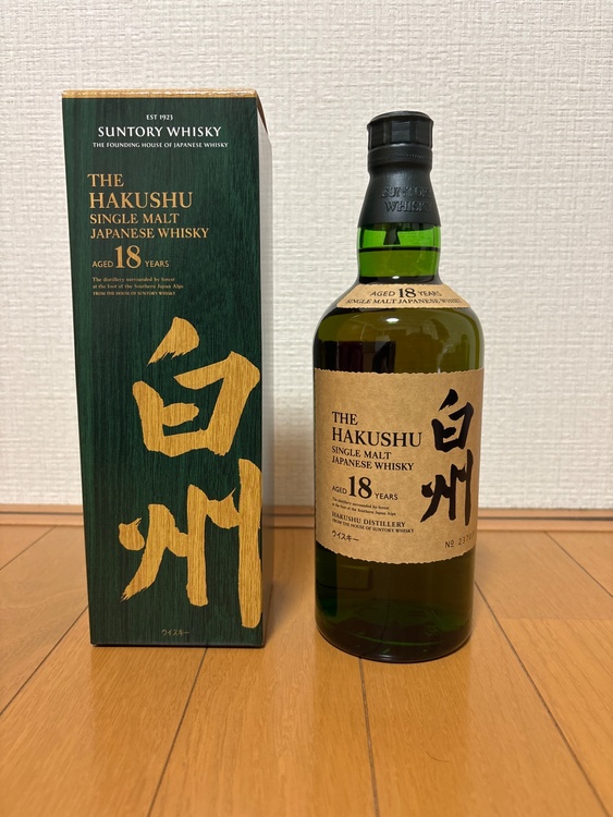 サントリー白州１８年（お酒）の商品画像 - 査定依頼日：2026年5月22日 - 最高査定価格：67,000円