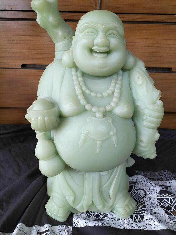 和田玉布袋様（美術品・骨董品）の商品画像 - 査定依頼日：2025年7月13日 - 最高査定価格：18,000円