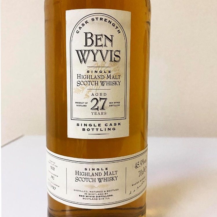 BEN WYVIS 27years ベンウィヴィス 27年 1972 2本セット（お酒）の商品画像 - 査定依頼日：2021年2月24日 - 最高査定価格：280,000円
