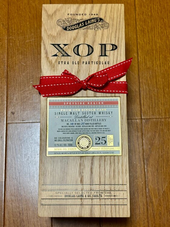 マッカラン25年XOP 1993 世界215本限定品（お酒）の商品画像 - 査定依頼日：2025年5月31日 - 最高査定価格：100,000円