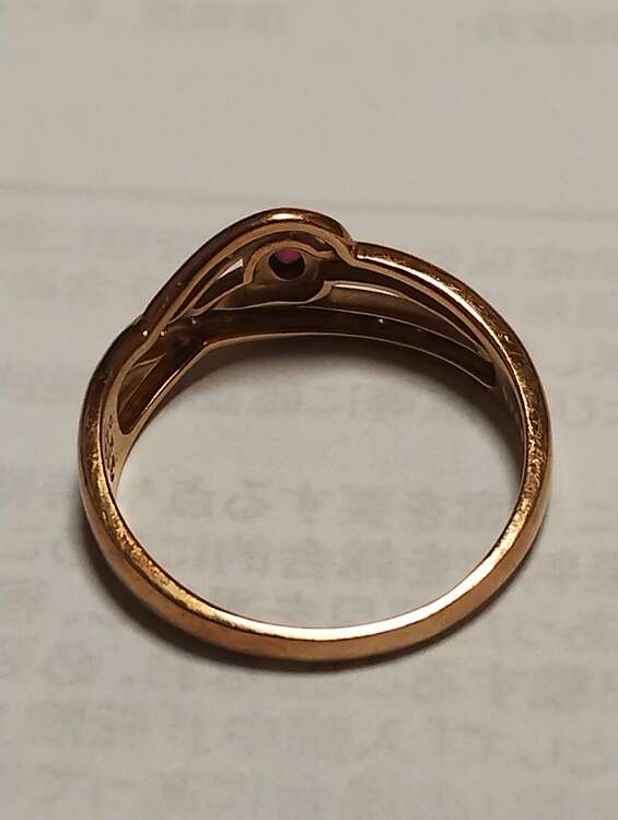 18金ルビーリング（宝石）の商品画像 - 査定依頼日：2025年4月2日 - 最高査定価格：60,000円