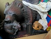 高橋重光の木彫り熊（美術品・骨董品）の商品画像 - 査定依頼日：2026年6月20日 - 最高査定価格：5,000円