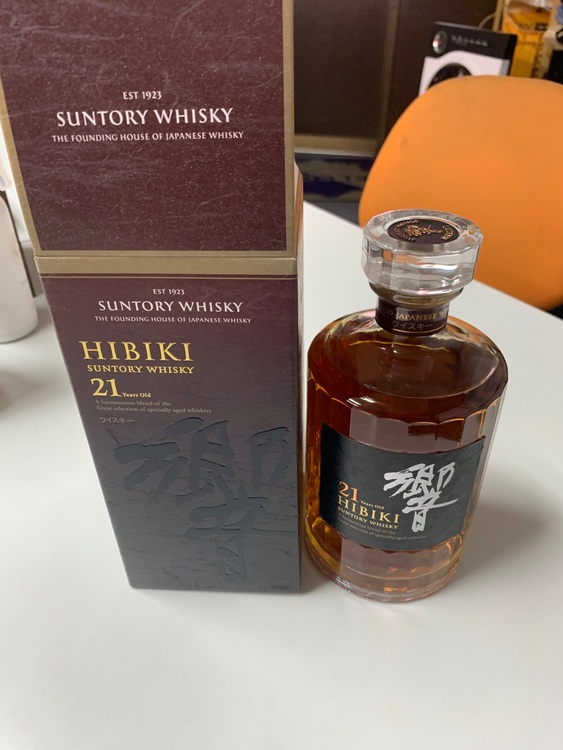 響　21年（お酒）の商品画像 - 査定依頼日：2025年8月21日 - 最高査定価格：80,000円