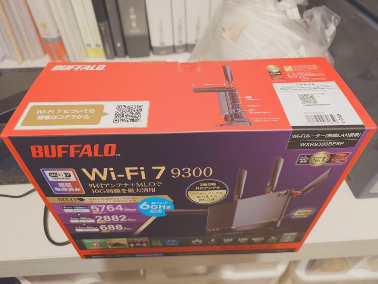 BUFFALO　Wi-Fi7　9300 （WXR-9300BE6P）（家電）の商品画像 - 査定依頼日：2025年6月25日 - 最高査定価格：11,000円