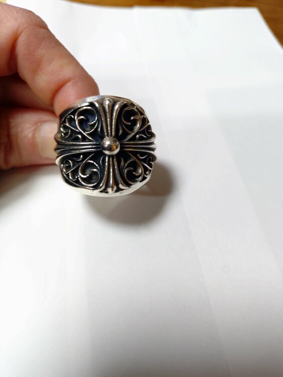 クロムハーツ クラシックオーバルクロス リング（古着・ファッション）の商品画像 - 査定依頼日：2026年2月17日 - 最高査定価格：30,000円