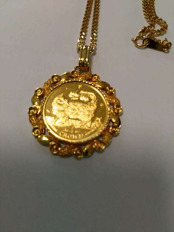 マン島キャット金貨1/5オンスペンダント（金・貴金属）の商品画像 - 査定依頼日：2025年3月12日 - 最高査定価格：350,000円