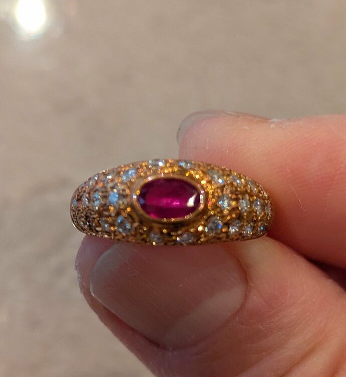 ゴールド　ルビー　ダイヤ　指輪（金・貴金属）の商品画像 - 査定依頼日：2026年2月26日 - 最高査定価格：300,000円