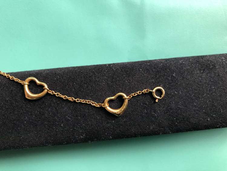 ティファニー　オープンハート　ブレスレット　18Kイエローゴールド（金・貴金属）の商品画像 - 査定依頼日：2023年4月22日 - 最高査定価格：55,000円