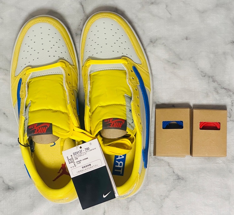 Travis Scott × Nike Air Jordan 1 Canary（古着・ファッション）の商品画像 - 査定依頼日：2026年8月29日 - 最高査定価格：28,000円