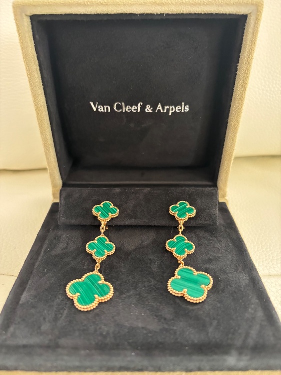 ヴァンクリーフ　アルハンブラマラカイトイヤリング（金・貴金属）の商品画像 - 査定依頼日：2026年2月26日 - 最高査定価格：1,500,000円
