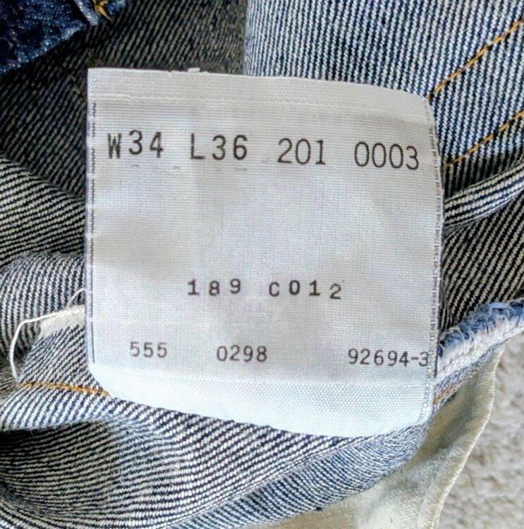 LEVI'S201XX 555バレンシア復刻USA製 201-000301w34（古着・ファッション）の商品画像 - 査定依頼日：2026年4月12日 - 最高査定価格：18,000円