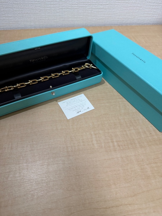 Tiffany 18K ハードウェア　ミディアムリンク　Lサイズ（金・貴金属）の商品画像 - 査定依頼日：2026年10月8日 - 最高査定価格：1,000,000円