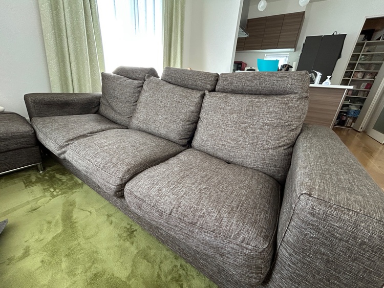 ニトリ・3人がけソファ、オットマン付き（家具・寝具）の商品画像 - 査定依頼日：2026年3月1日 - 最高査定価格：5,000円