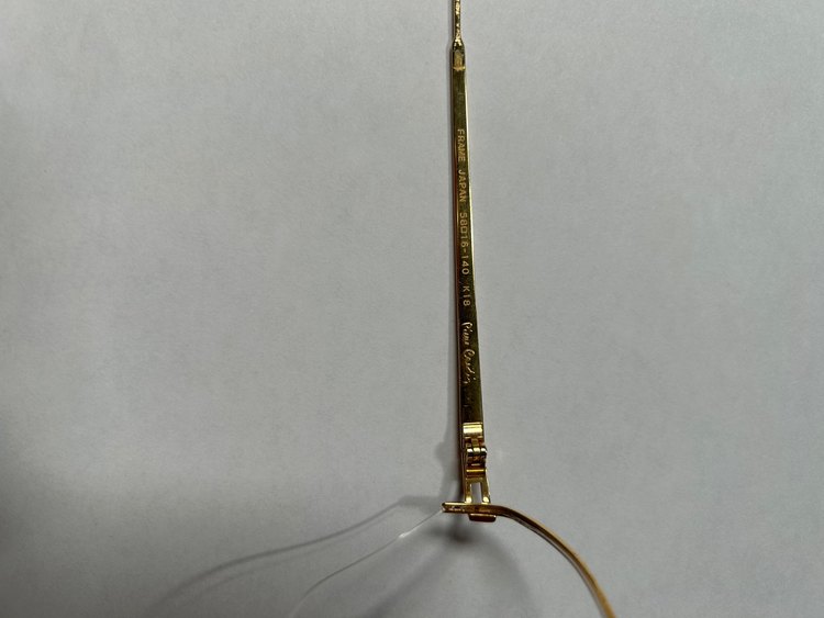 メガネフレーム（金・貴金属）の商品画像 - 査定依頼日：2023年10月4日 - 最高査定価格：148,600円