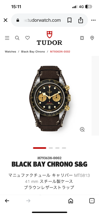 ブラックベイクロノS&G （高級時計）の商品画像 - 査定依頼日：2025年5月25日 - 最高査定価格：500,000円