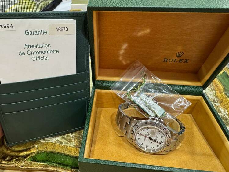 ロレックス エクスプローラー 16570（高級時計）の商品画像 - 査定依頼日：2025年5月22日 - 最高査定価格：1,100,000円