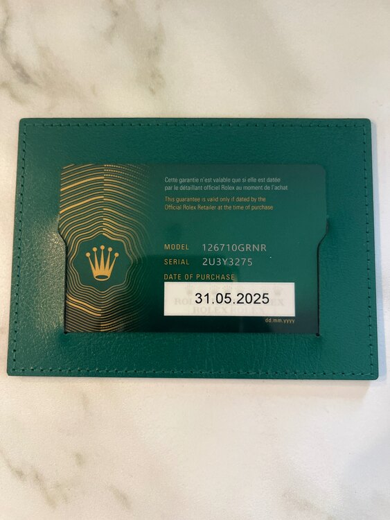 126710GRNR（高級時計）の商品画像 - 査定依頼日：2025年5月31日 - 最高査定価格：2,520,000円