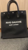 サンローランパリ　リヴゴーシュ トートバッグ　黒　キャンバス　632539（ブランドバッグ）の商品画像 - 査定依頼日：2025年11月24日 - 最高査定価格：82,000円