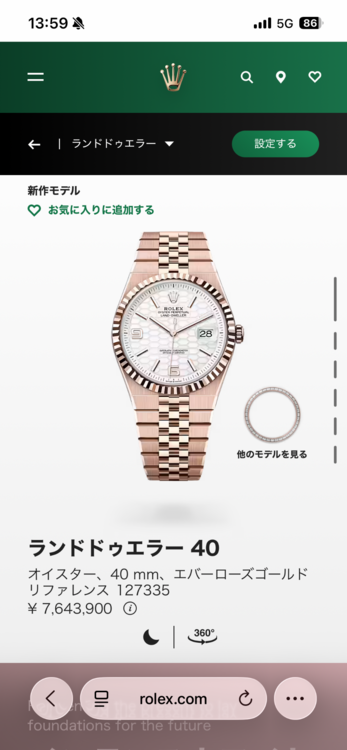 ロレックス その他 12733（高級時計）の商品画像 - 査定依頼日：2026年1月21日 - 最高査定価格：9,800,000円