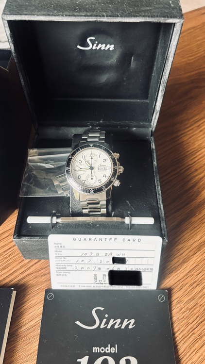 sinn（高級時計）の商品画像 - 査定依頼日：2025年6月21日 - 最高査定価格：162,000円