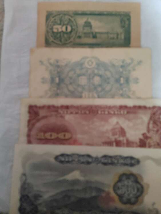 五拾銭札、壹円札、百円札、五百円札（金・貴金属）の商品画像 - 査定依頼日：2024年8月15日 - 最高査定価格：7,500円