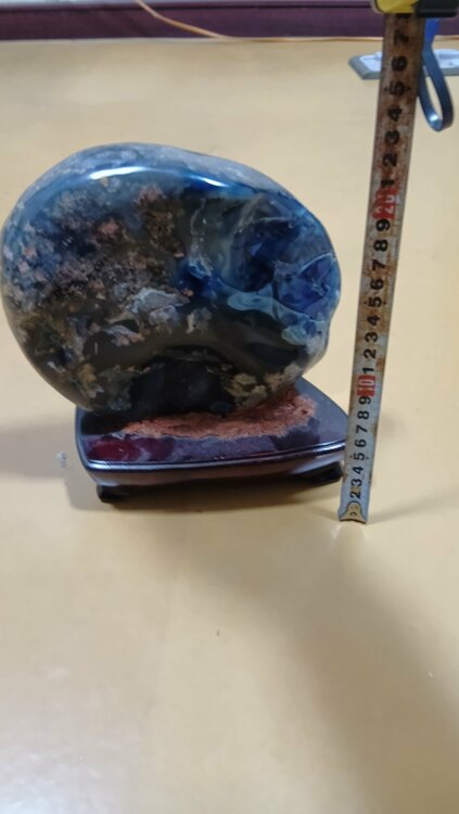 鑑賞石　ブルーメノウ　青銅石（美術品・骨董品）の商品画像 - 査定依頼日：2026年4月26日 - 最高査定価格：100,000円