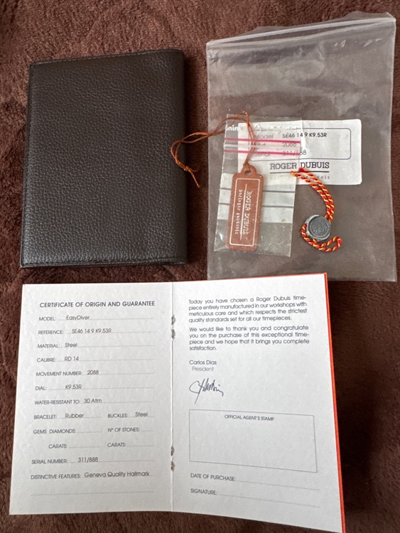 ロジェ・デュブイ イージーダイバー ＳＥ4（高級時計）の商品画像 - 査定依頼日：2026年4月3日 - 最高査定価格：100,000円