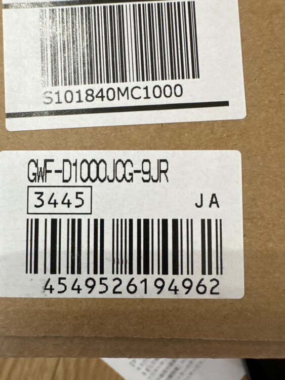 G-shock GWF-D1000JCG-9JR（その他のスポーツ用品）の商品画像 - 査定依頼日：2025年4月5日 - 最高査定価格：100,000円