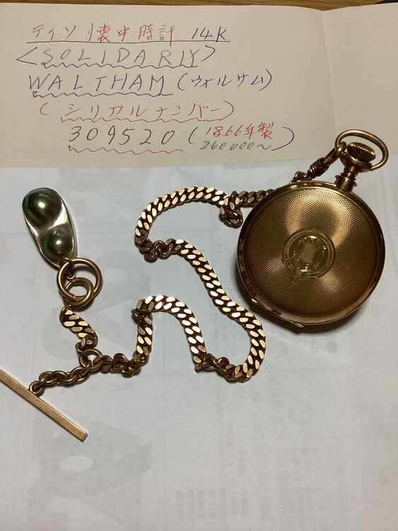 その他 その他 Waltham  シリアルナンバー 309520  14kかいちゆ（高級時計）の商品画像 - 査定依頼日：2025年3月12日 - 最高査定価格：300,000円