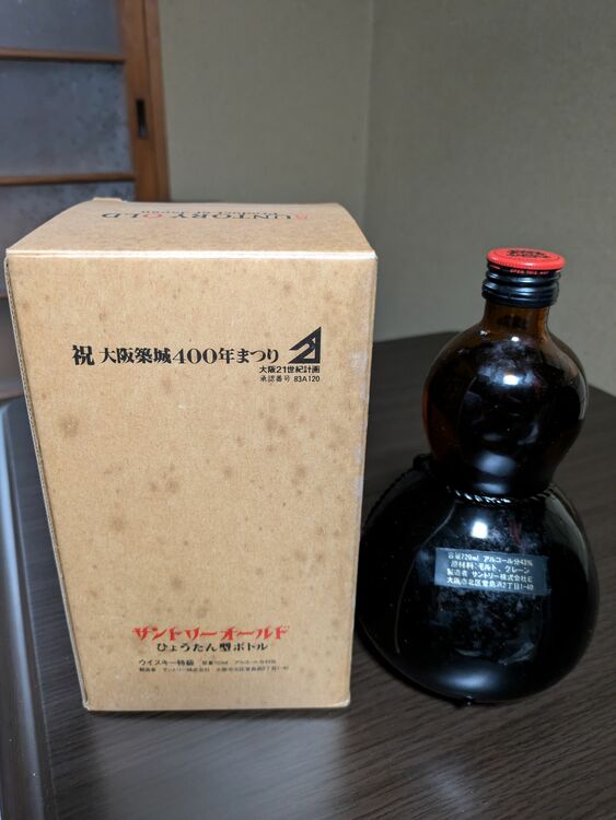 サントリーオールドひょうたん型ボトル未開封品（お酒）の商品画像 - 査定依頼日：2025年6月10日 - 最高査定価格：6,000円