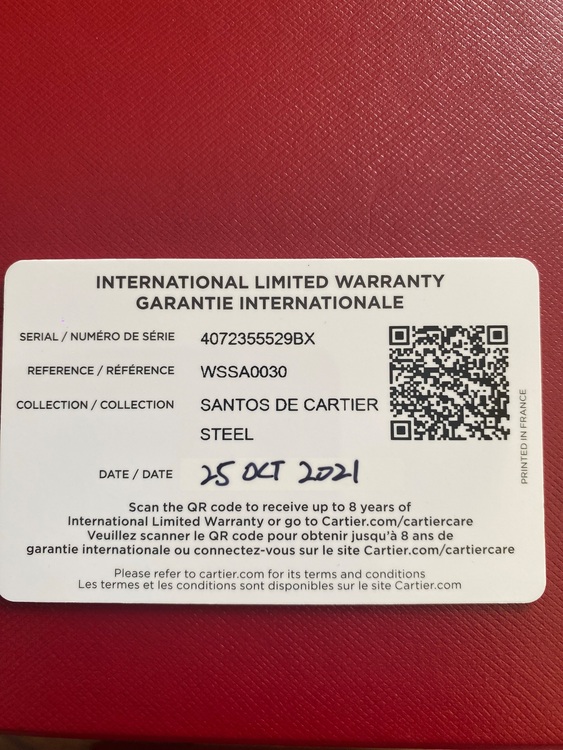 カルティエ サントス 　WSSA0030（高級時計）の商品画像 - 査定依頼日：2025年12月2日 - 最高査定価格：940,000円