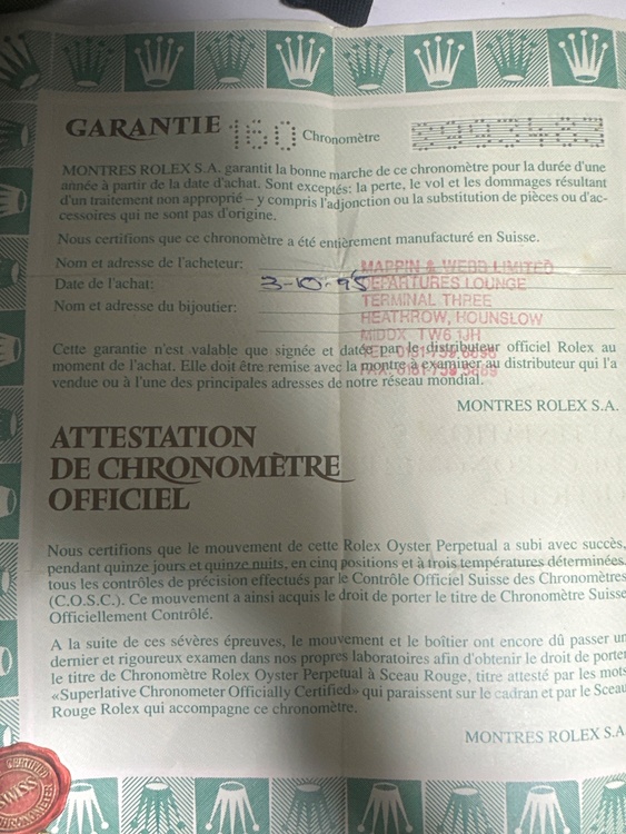 ロレックス デイデイト 1823（高級時計）の商品画像 - 査定依頼日：2026年4月6日 - 最高査定価格：3,650,000円