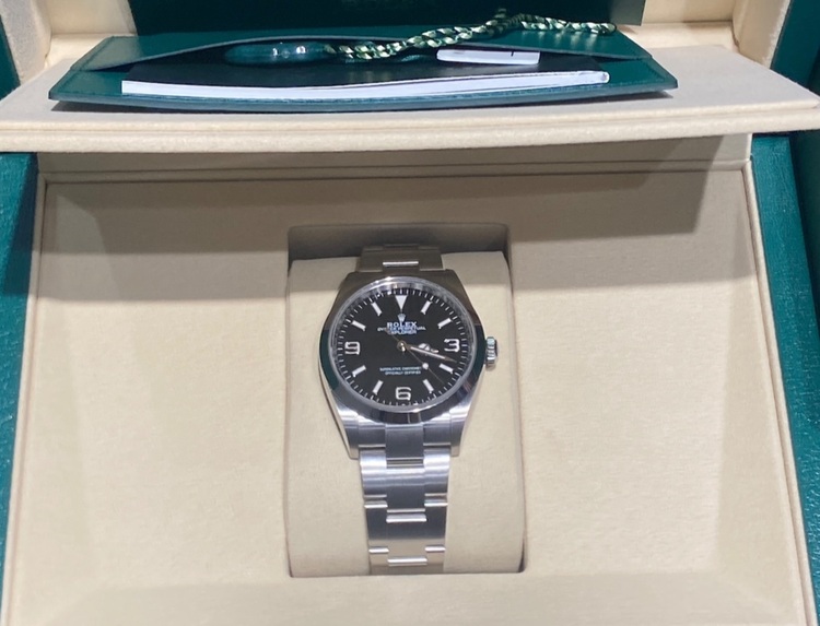 ロレックス エクスプローラー M124270-000（高級時計）の商品画像 - 査定依頼日：2025年6月11日 - 最高査定価格：1,320,000円