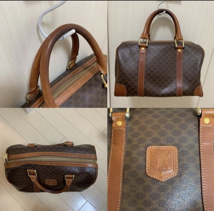 【CELINE】 マカダム柄　ロゴレザー PVC×レザー ハンドバッ（ブランドバッグ）の商品画像 - 査定依頼日：2026年5月6日 - 最高査定価格：40,000円
