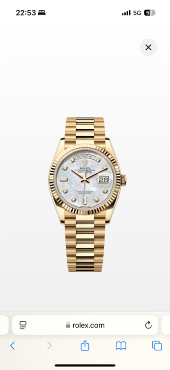 デイデイト36イエローゴールドシェル（高級時計）の商品画像 - 査定依頼日：2025年4月9日 - 最高査定価格：6,700,000円