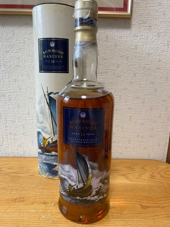 ボウモア 15年 マリナー 750ml 43% シルクプリント　旧ボトル（お酒）の商品画像 - 査定依頼日：2026年5月22日 - 最高査定価格：274,000円