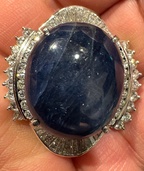 サファイアダイヤリング（宝石）の商品画像 - 査定依頼日：2026年1月6日 - 最高査定価格：100,000円