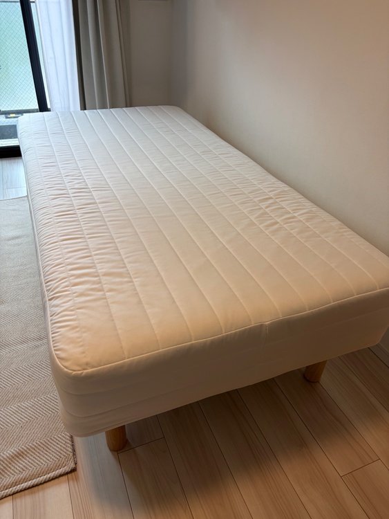 無印良品足付きポケットコイルマットレスシングル（家具・寝具）の商品画像 - 査定依頼日：2026年5月23日 - 最高査定価格：3,000円