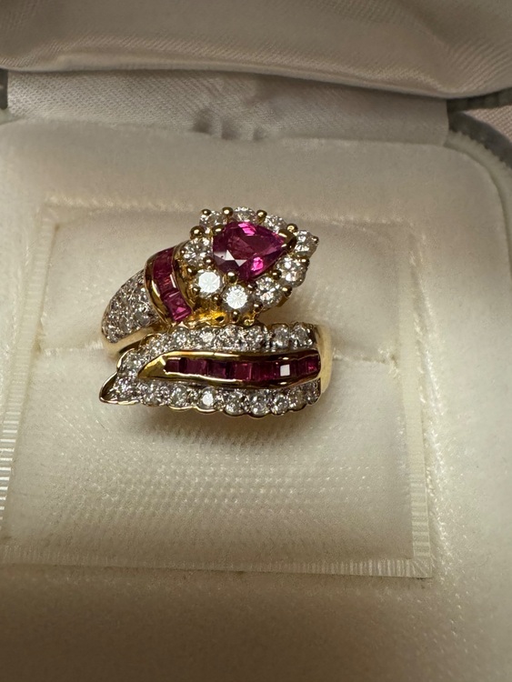 ルビー、ダイヤ、ゴールドリング（宝石）の商品画像 - 査定依頼日：2025年9月24日 - 最高査定価格：170,000円