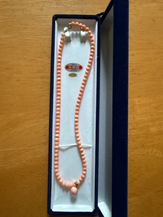 珊瑚のネックレス（金・貴金属）の商品画像 - 査定依頼日：2026年3月19日 - 最高査定価格：100,000円