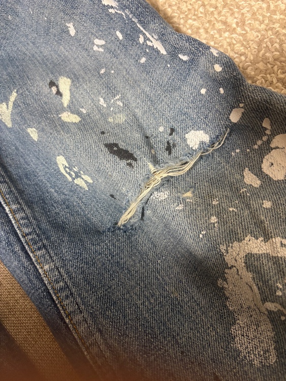 helmut lang paint pants（古着・ファッション）の商品画像 - 査定依頼日：2026年8月21日 - 最高査定価格：31,000円