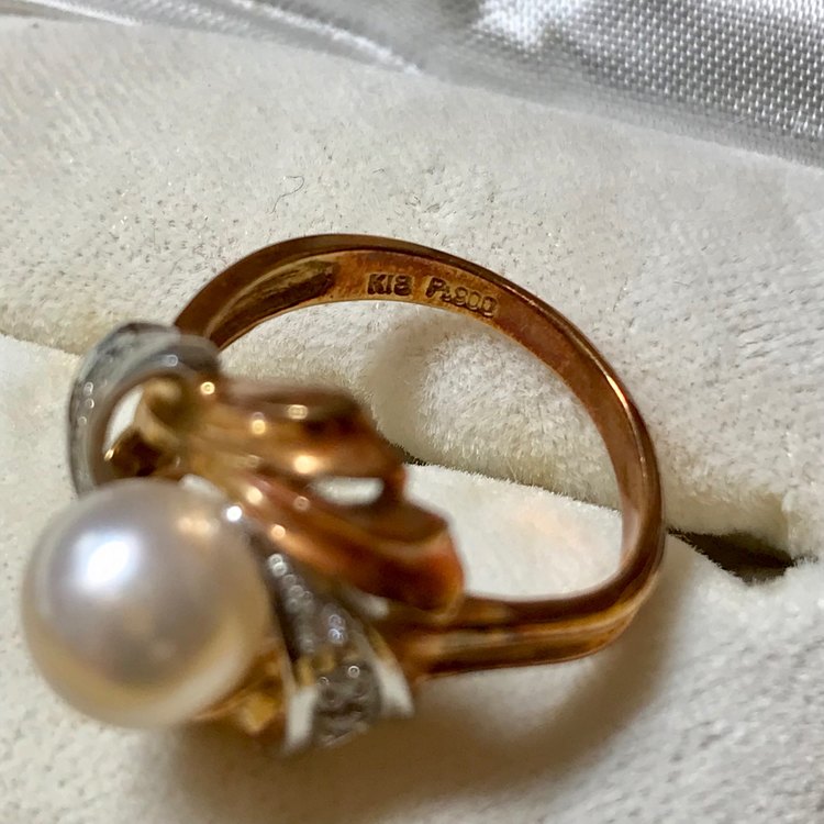 真珠の指輪（宝石）の商品画像 - 査定依頼日：2022年12月4日 - 最高査定価格：30,000円